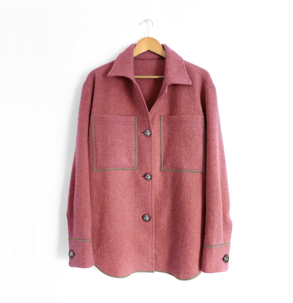 Deep Pink Wool Jacket